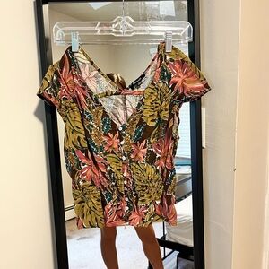 Madewell Floral Blouse XXS